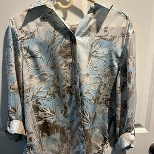 Chico’s button up blouse size petite large